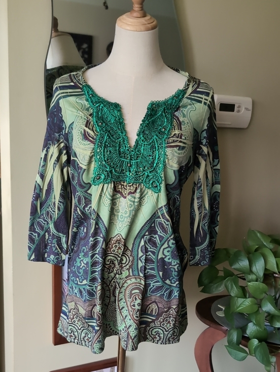 ONE WORLD Tops - Crocheted Tunic